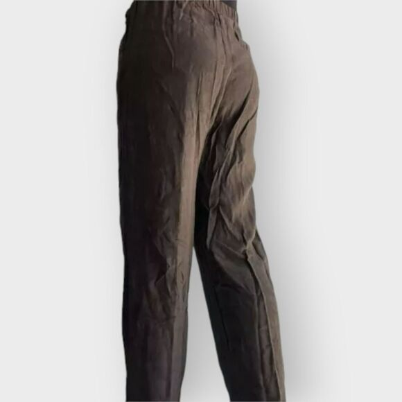 CP Shades Pants Embroidered Straight Leg Brown Pockets Casual Lagen Size Small L - Picture 2 of 11